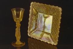 Glass and plate