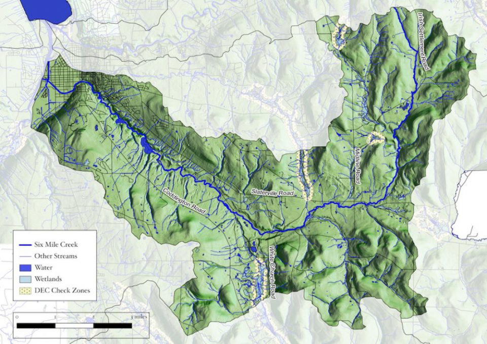 Six Mile Creek watershed